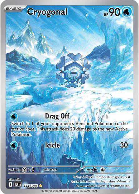Cryogonal Black Bolt Illustration Rare 111/086