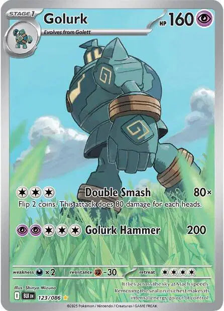 Golurk Illustration Rare 123/086 Black Bolt
