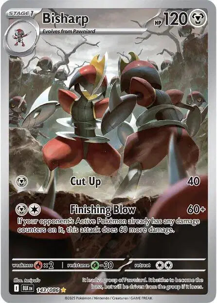 Bisharp Illustration Rare 143/086 Black Bolt