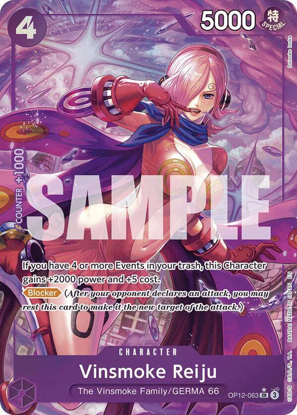 Vinsmoke Reiju (Alternate Art) Legacy of the Master SR OP12-063