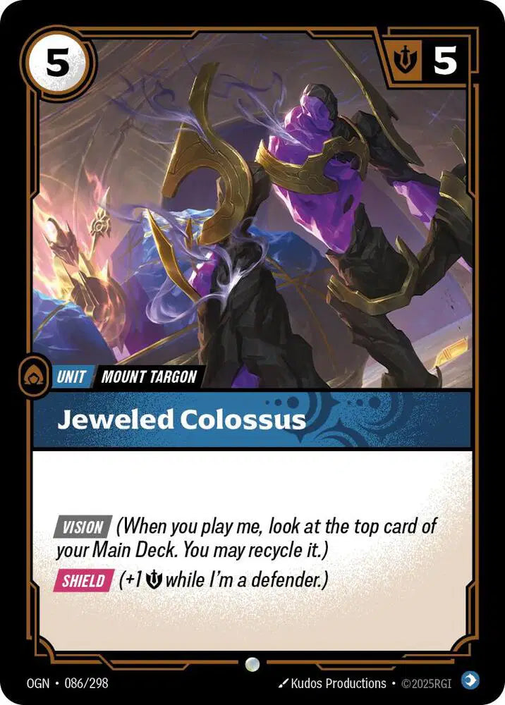 Jeweled Colossus Riftbound Common 086/298 Origins