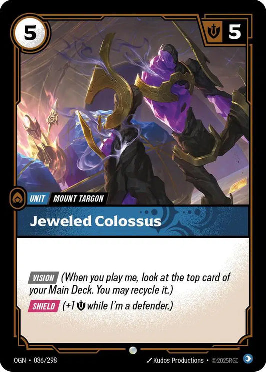Jeweled Colossus Riftbound Common 086/298 Origins