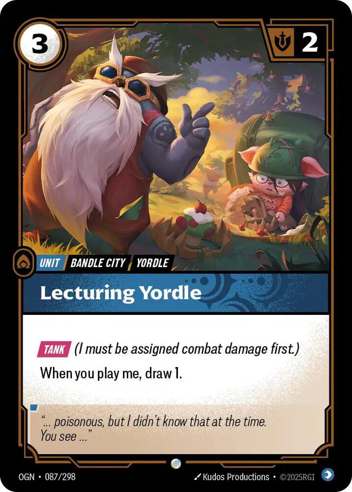 Lecturing Yordle Riftbound Common 087/298 Origins
