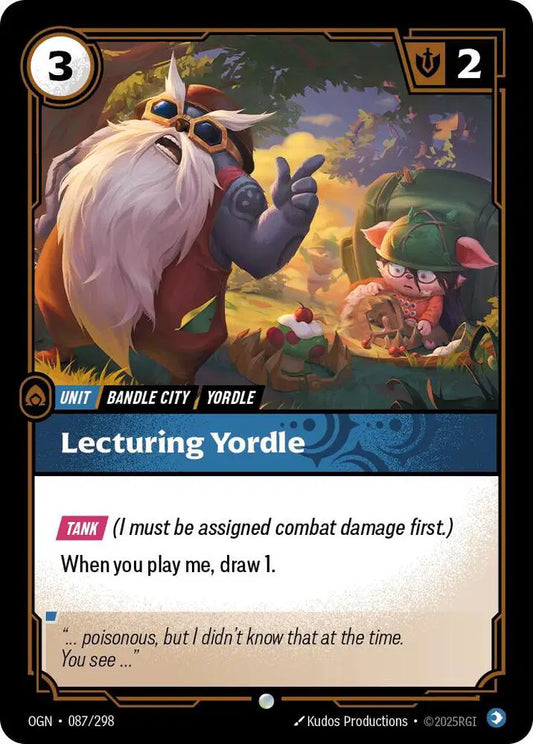 Lecturing Yordle Riftbound Common 087/298 Origins