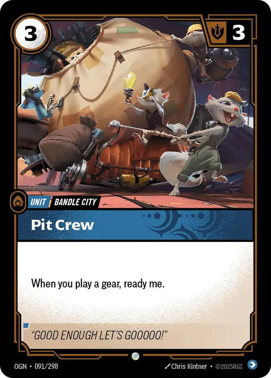 Pit Crew Riftbound Common 091/298 Origins