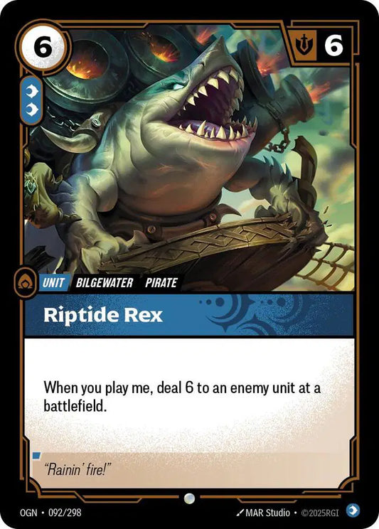 Riptide Rex Riftbound Common 092/298 Origin