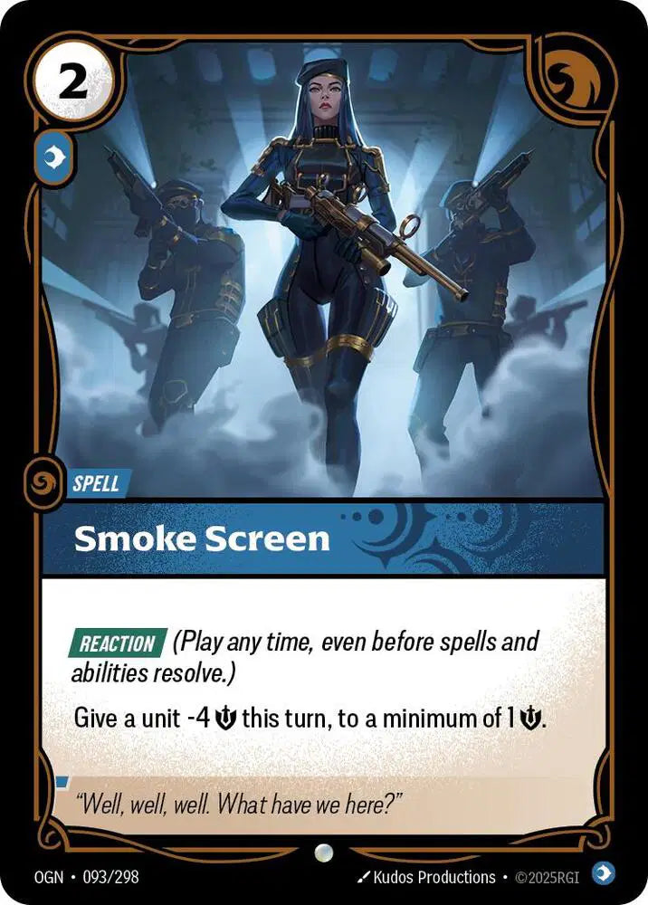Smoke Screen Riftbound Common 093/298 Origins