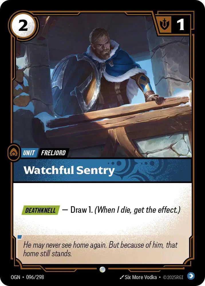 Watchful Sentry Riftbound Common 096/298 Origins