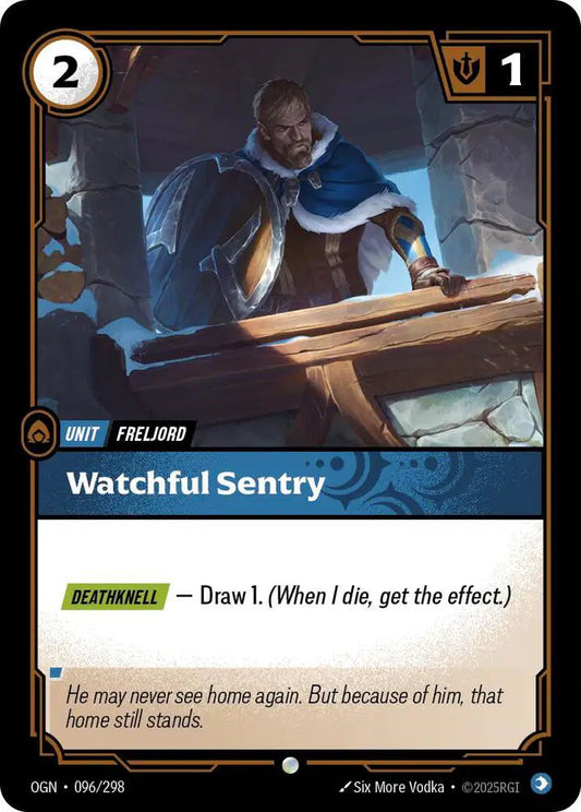 Watchful Sentry Riftbound Common 096/298 Origins
