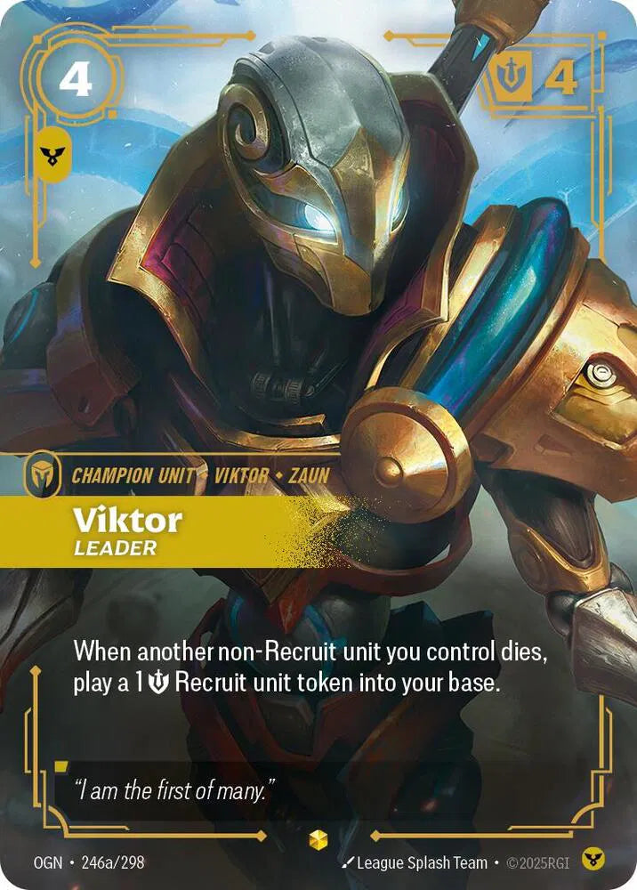 Viktor - Leader (Alternate Art) Origins Alternate Art 246a/298