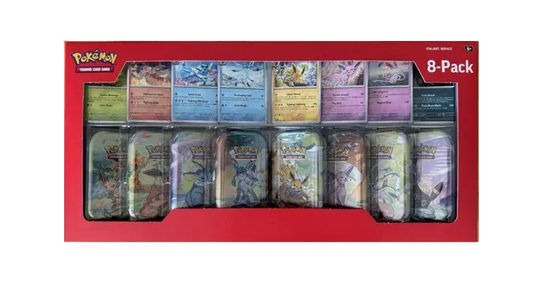 Costco Prismatic Evolutions 8-Pack Mini Tins Miscellaneous Cards & Products