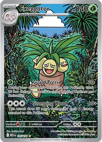 Exeggutor Shiny Rare 135/132 Mega Evolution