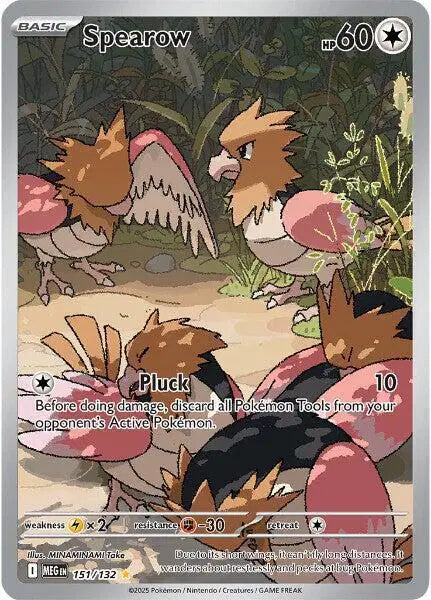 Spearow Shiny Rare 151/132 Mega Evolution