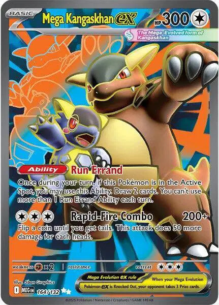 Mega Kangaskhan ex Pokemon Ultra Rare 164/132 Mega Evolution