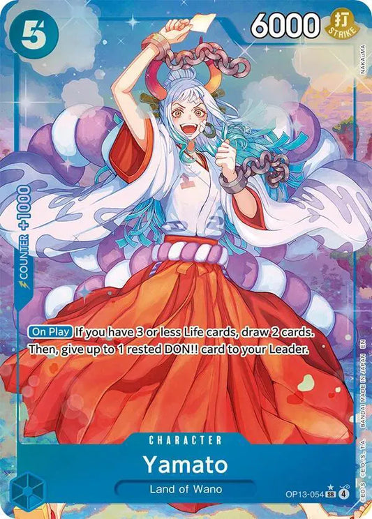 Yamato (Alternate Art) Carrying On His Will SR OP13-054