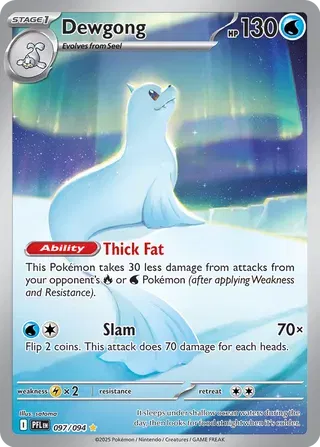 Dewgong Phantasmal Flames Illustration Rare 097/094