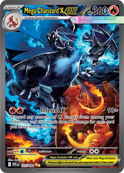 Mega Charizard X ex Phantasmal Flames Special Illustration Rare 125/094