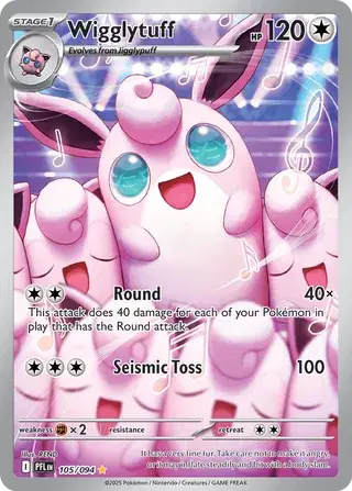 Wigglytuff Illustration Rare 105/094 Phantasmal Flames