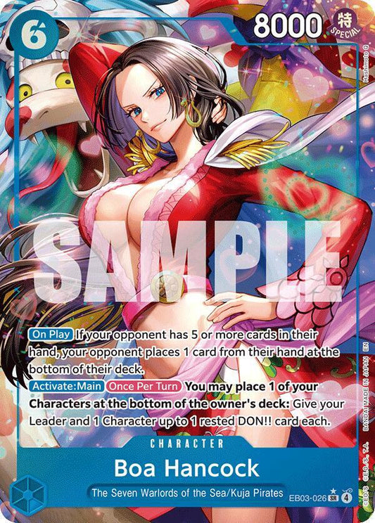 Boa Hancock (Alternate Art) Extra Booster: One Piece Heroine's Edition SR EB03-026