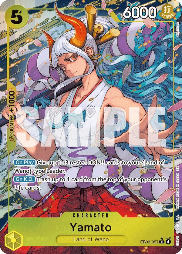 Yamato (Alternate Art) Extra Booster: One Piece Heroine's Edition R EB03-057
