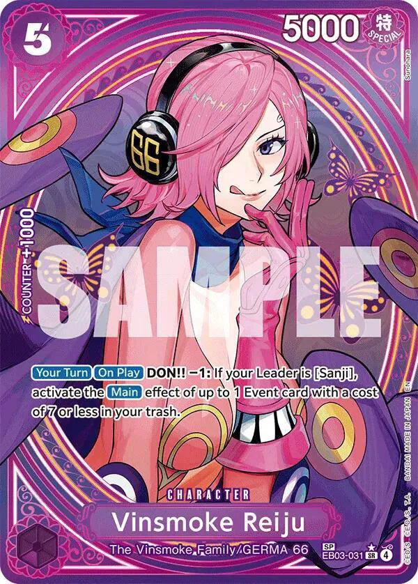 Vinsmoke Reiju (SP) Extra Booster: One Piece Heroine's Edition SR EB03-031