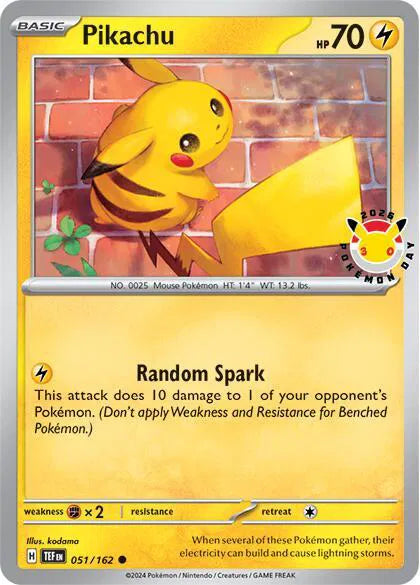 Pikachu (Pokemon Day 2026) Miscellaneous Cards & Products Common 051/162