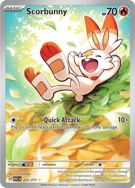 Scorbunny Ascended Heroes Illustration Rare 225/217