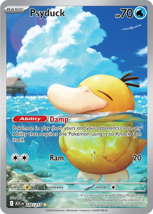 Psyduck Ascended Heroes Illustration Rare 226/217