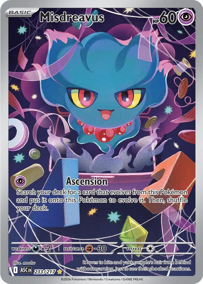 Misdreavus Ascended Heroes Illustration Rare 233/217