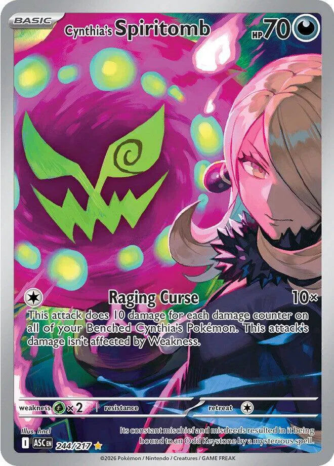 Cynthia's Spiritomb Ascended Heroes Illustration Rare 244/217