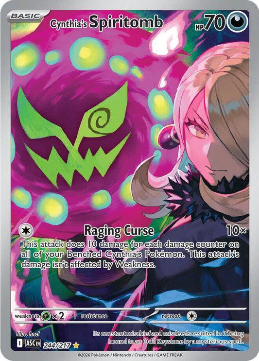 Cynthia's Spiritomb Ascended Heroes Illustration Rare 244/217