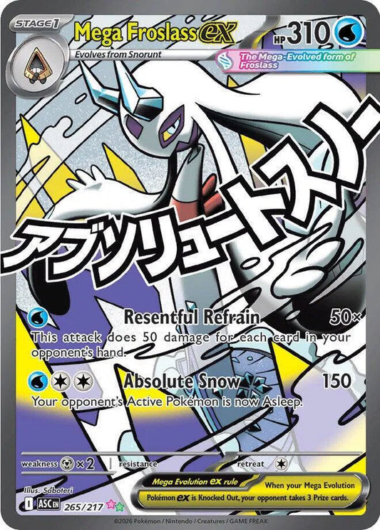 Mega Froslass ex Ascended Heroes Mega Attack Rare 265/217