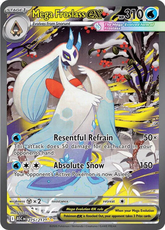Mega Froslass ex Ascended Heroes Special Illustration Rare 275/217