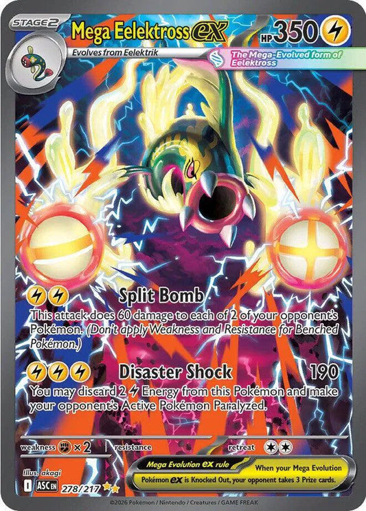 Mega Eelektross ex Ascended Heroes Special Illustration Rare 278/217
