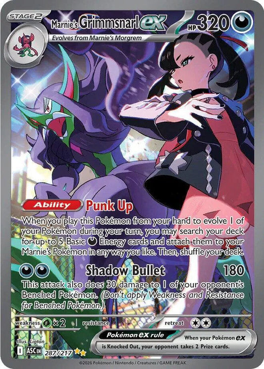 Marnie's Grimmsnarl ex Ascended Heroes Special Illustration Rare 287/217