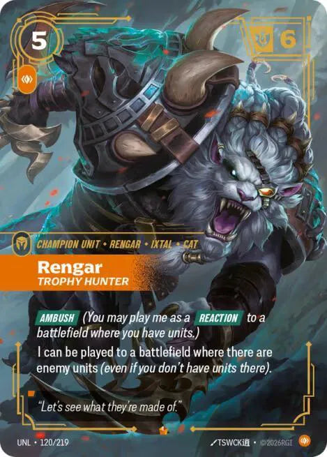 Rengar - Trophy Hunter Unleashed Epic 120/219