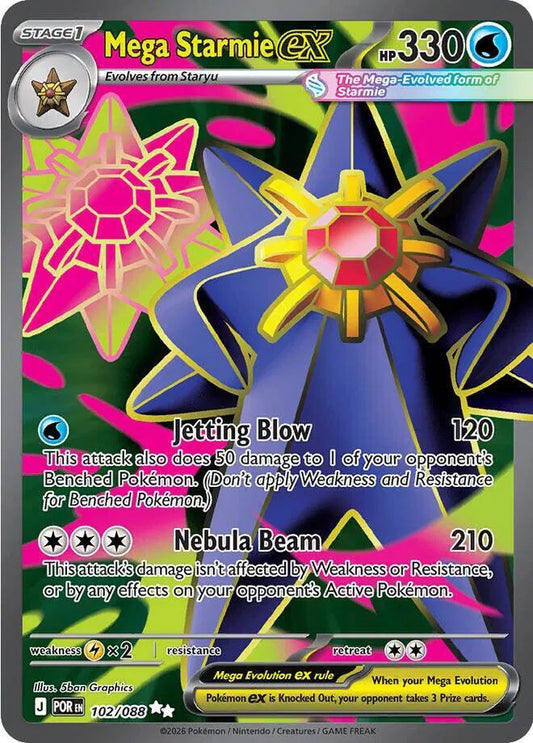Mega Starmie ex Perfect Order Ultra Rare 102/088