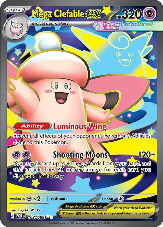 Mega Clefable ex Perfect Order Ultra Rare 103/088