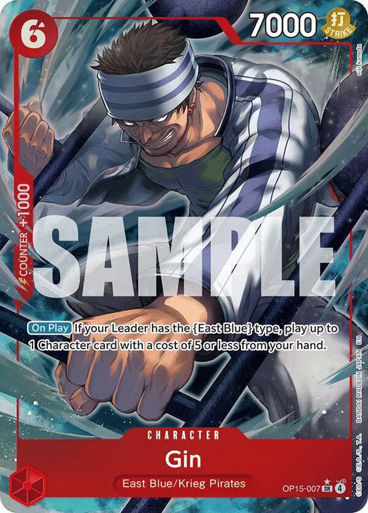 Gin (Alternate Art) Adventure on Kami's Island SR OP15-007