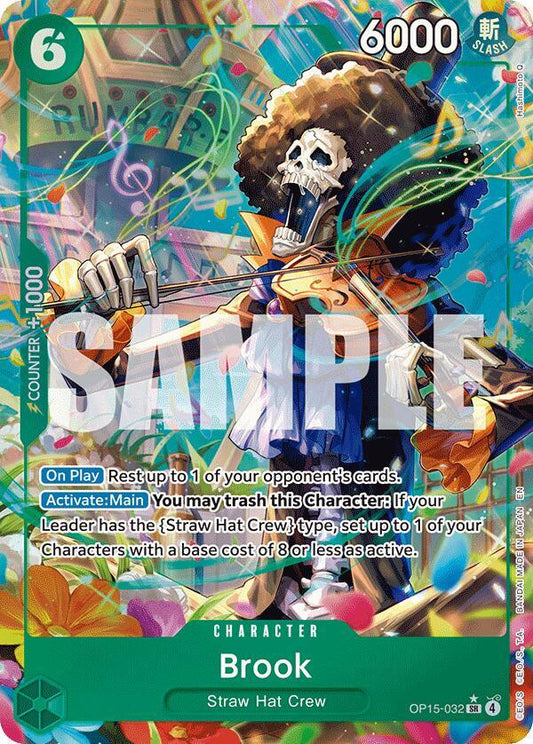 Brook (OP15-032) (Alternate Art) Adventure on Kami's Island SR OP15-032