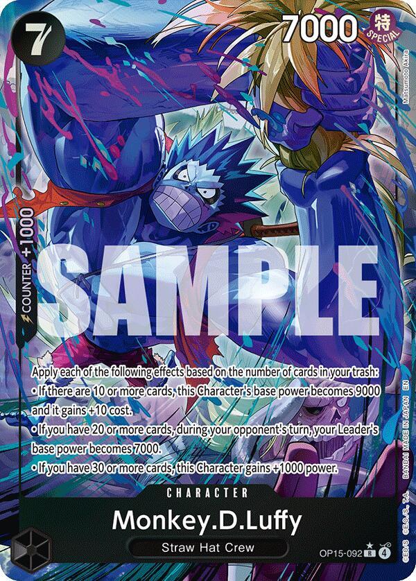 Monkey.D.Luffy (OP15-092) (Alternate Art) Adventure on Kami's Island R OP15-092