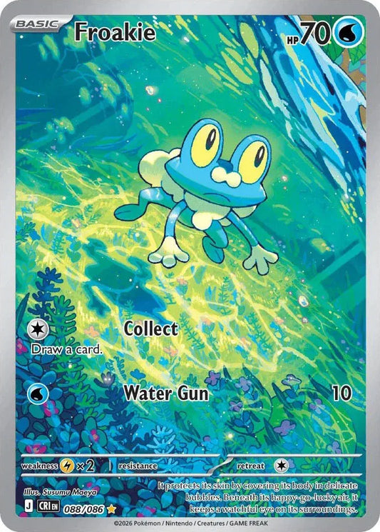 Froakie Chaos Rising Illustration Rare 088/086