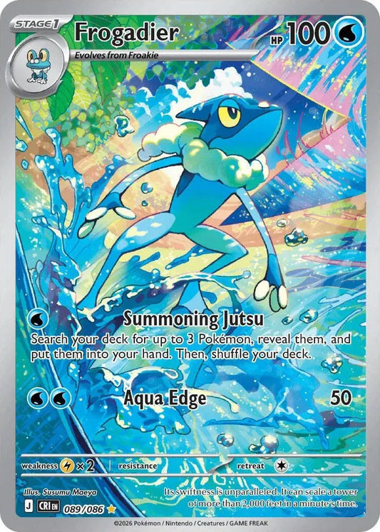 Frogadier Chaos Rising Illustration Rare 089/086
