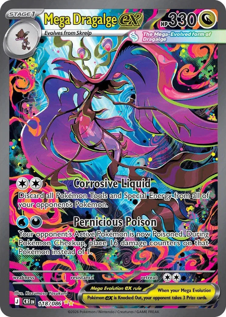 Mega Dragalge ex Chaos Rising Special Illustration Rare 118/086
