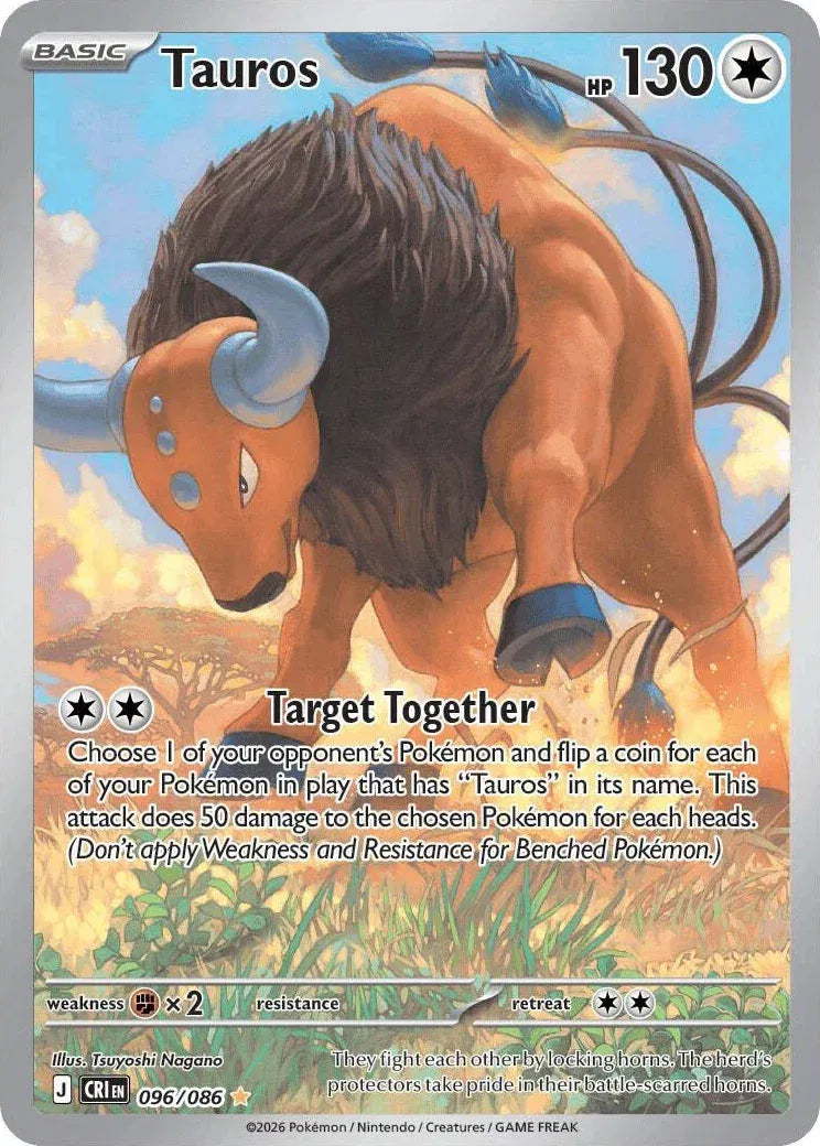 Tauros Chaos Rising Illustration Rare 096/086
