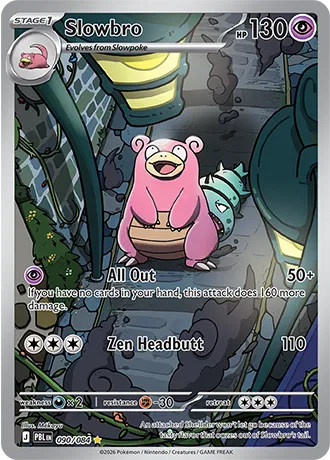 Slowbro Pitch Black Illustration Rare 090/084