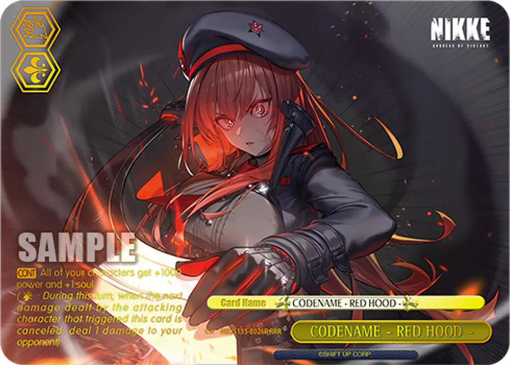 CODENAME - RED HOOD - (RRR) GODDESS OF VICTORY: NIKKE Vol.2 Triple Rare NIK/S135-E026R