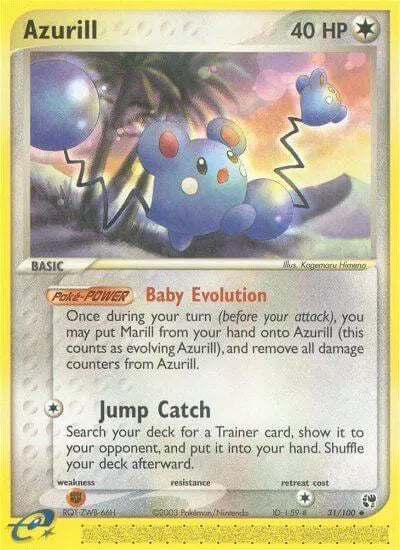 Azurill EX Sandstorm Uncommon 31