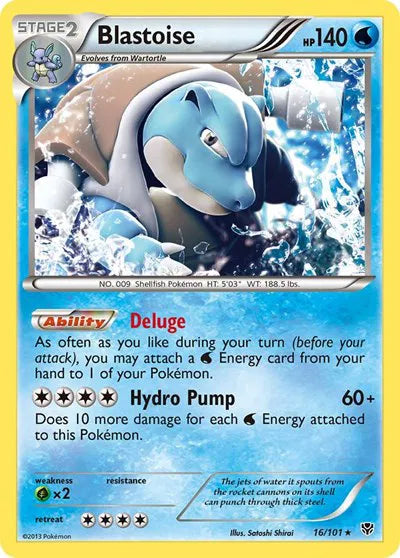 Blastoise Plasma Blast Holo Rare 16