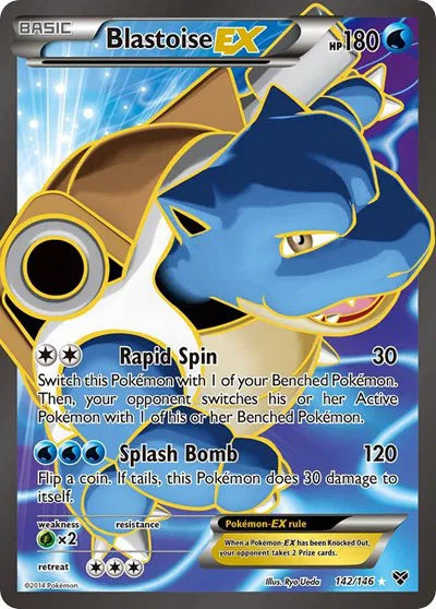 Blastoise EX (142 Full Art) XY Base Set Ultra Rare 142